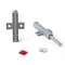 Gray Magnetic Catch Push to Open Cabinet Latch for Kitchen Doors and Drawers