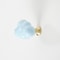 Ceramic Brass Cloud Cabinet Knob Decorative Drawer Pull For Kids Room Wardrobe Door With Screw 9