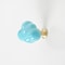 Ceramic Brass Cloud Cabinet Knob Decorative Drawer Pull For Kids Room Wardrobe Door With Screw 6