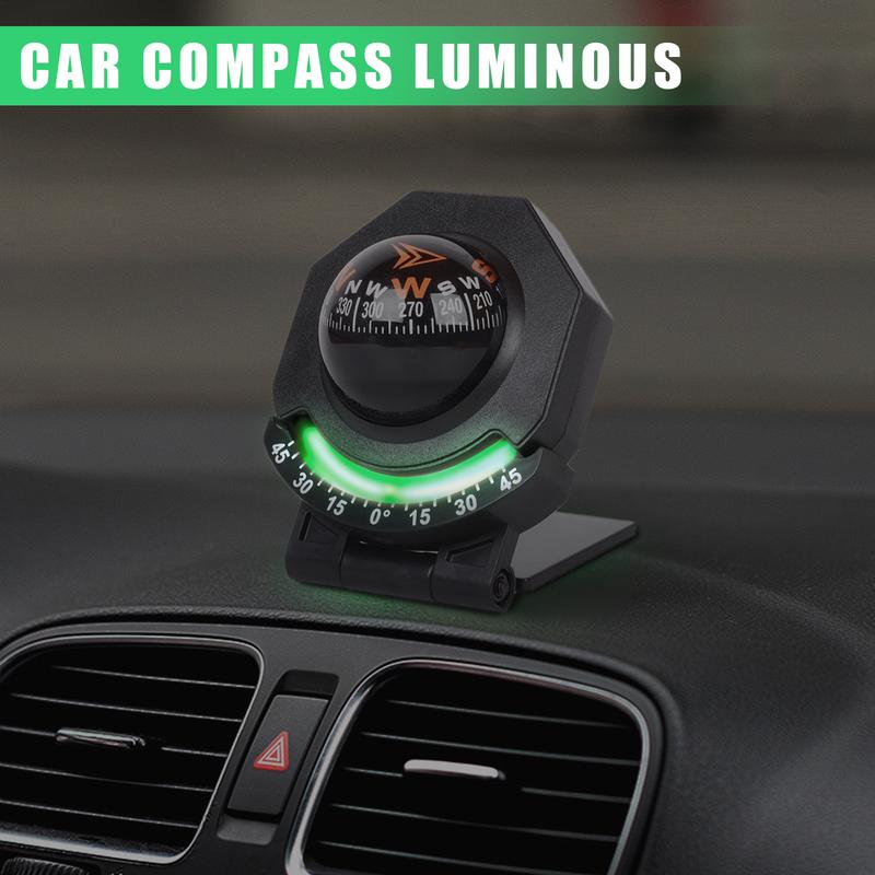 Glowing Boat Compass with Inclinometer for Car, Marine and Outdoor Navigation