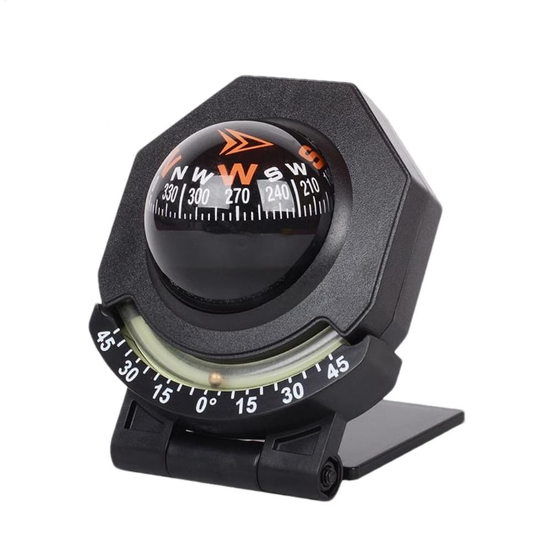 Glowing Boat Compass with Inclinometer for Car, Marine and Outdoor Navigation