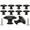 Matte Black Cabinet Knobs Round Drawer Pulls 5