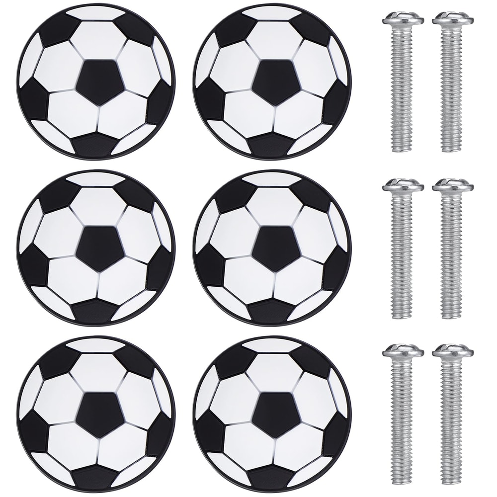 Soccer Ball Drawer Knobs Soft Rubber Kids Cabinet Handles 0