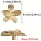 Golden Flower Cabinet Knobs Petal Drawer Pulls For Dressers And Wardrobes 4