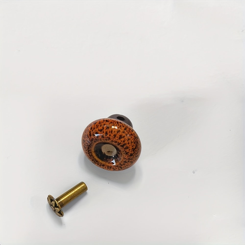 Leopard Print Ceramic Cabinet Knobs For Drawers And Wardrobes 1