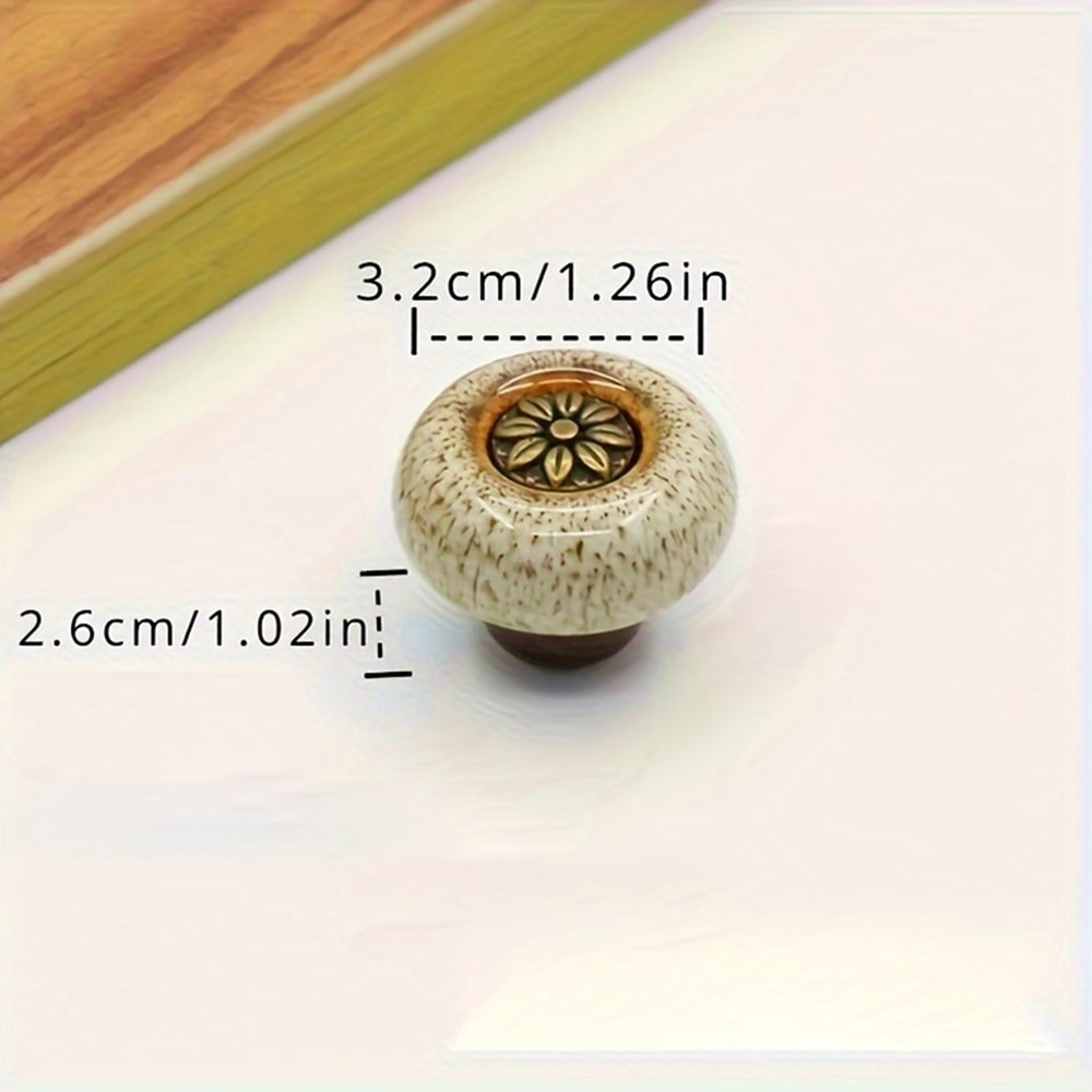 Leopard Print Ceramic Cabinet Knobs For Drawers And Wardrobes 2