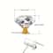 Crystal Glass Cabinet Knobs Diamond Drawer Handles 2