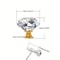 Crystal Glass Cabinet Knobs Diamond Drawer Handles 2