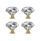Crystal Glass Cabinet Knobs Diamond Drawer Handles 4