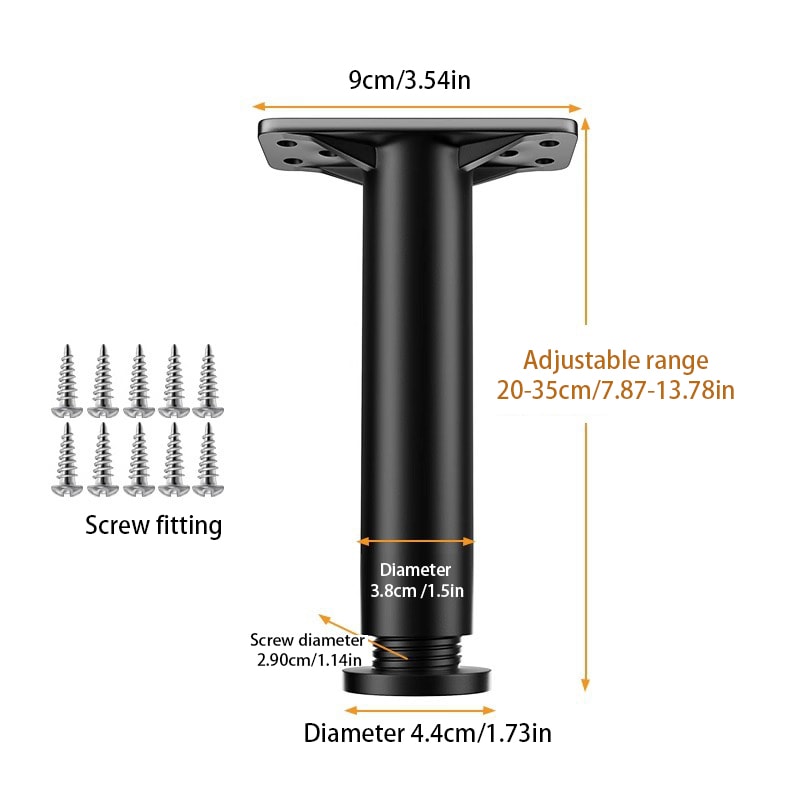 Adjustable Bed Support Leg For Bed Frames Sofas And Furniture 7