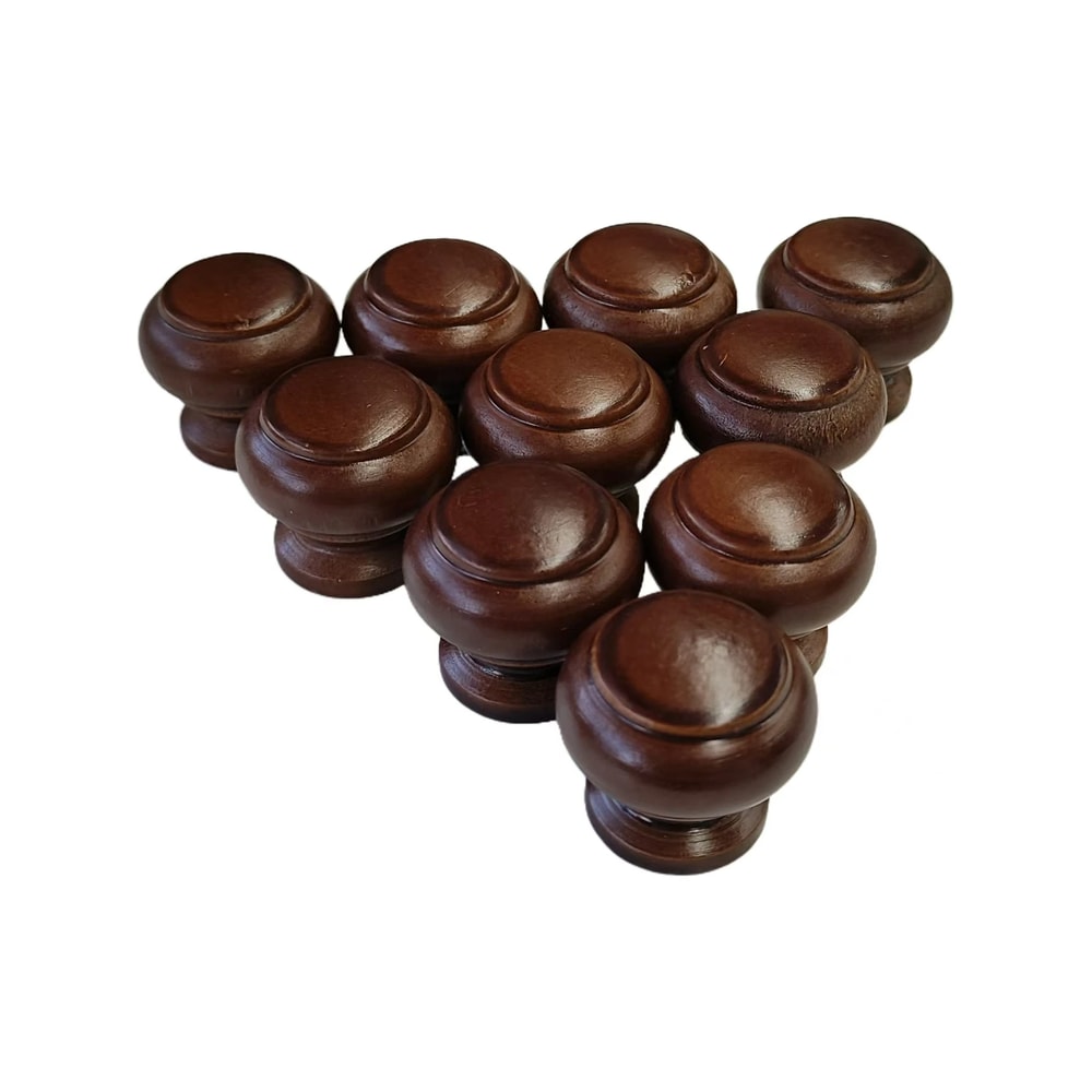 Round Wooden Cabinet Knobs for Drawers Cupboards and Dressers