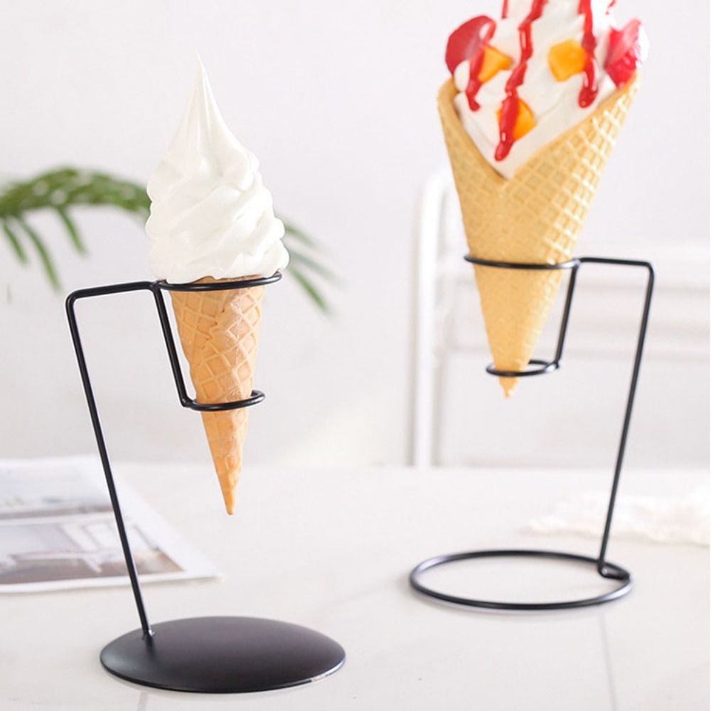 Iron Ice Cream Cone Holder Display Rack For Desserts And Parties 2