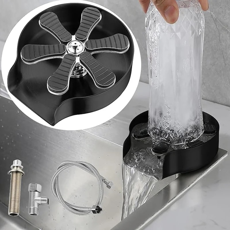 High Pressure Glass Rinser Cup Washer For Kitchen Sink 7