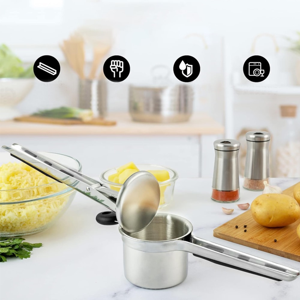 Stainless Steel Potato Ricer And Masher For Fluffy Mashed Potatoes 1