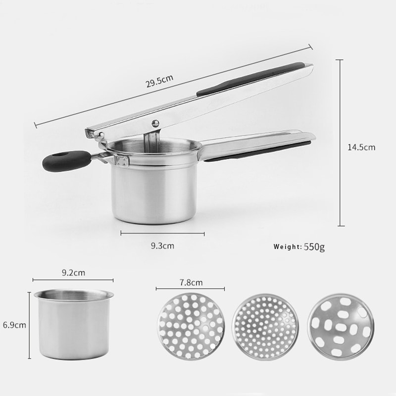 Stainless Steel Potato Ricer And Masher For Fluffy Mashed Potatoes 5