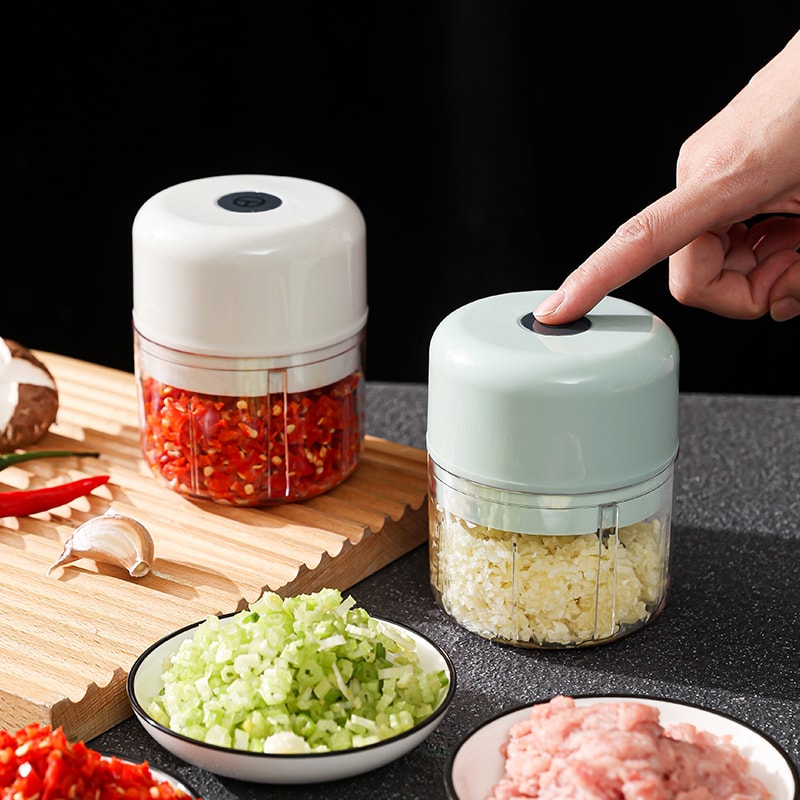 Electric Food Chopper USB Mini Garlic Masher Portable Meat Grinder For Easy Vegetable Chopping 2