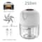 Wireless Electric Garlic Chopper USB Rechargeable Mini Food Processor