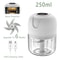 Wireless Electric Garlic Chopper USB Rechargeable Mini Food Processor