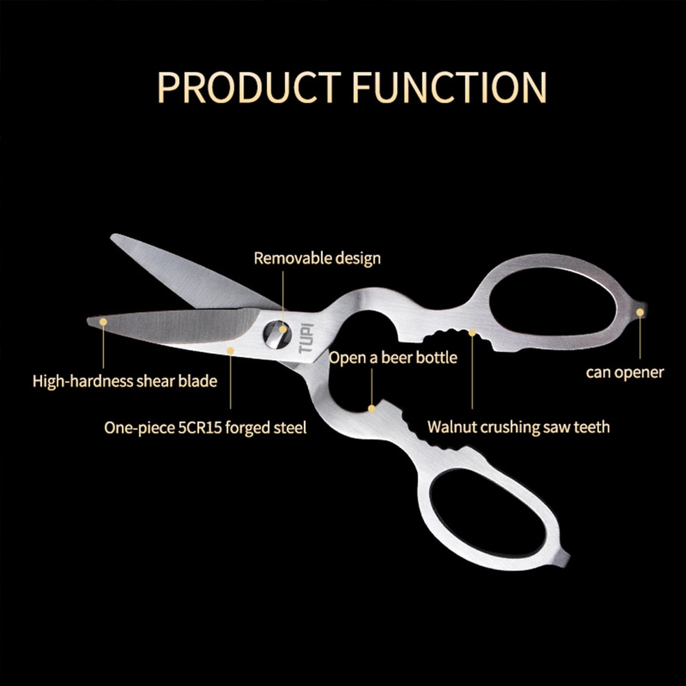 Heavy Duty Stainless Steel Kitchen Scissors Detachable Poultry Shears 2