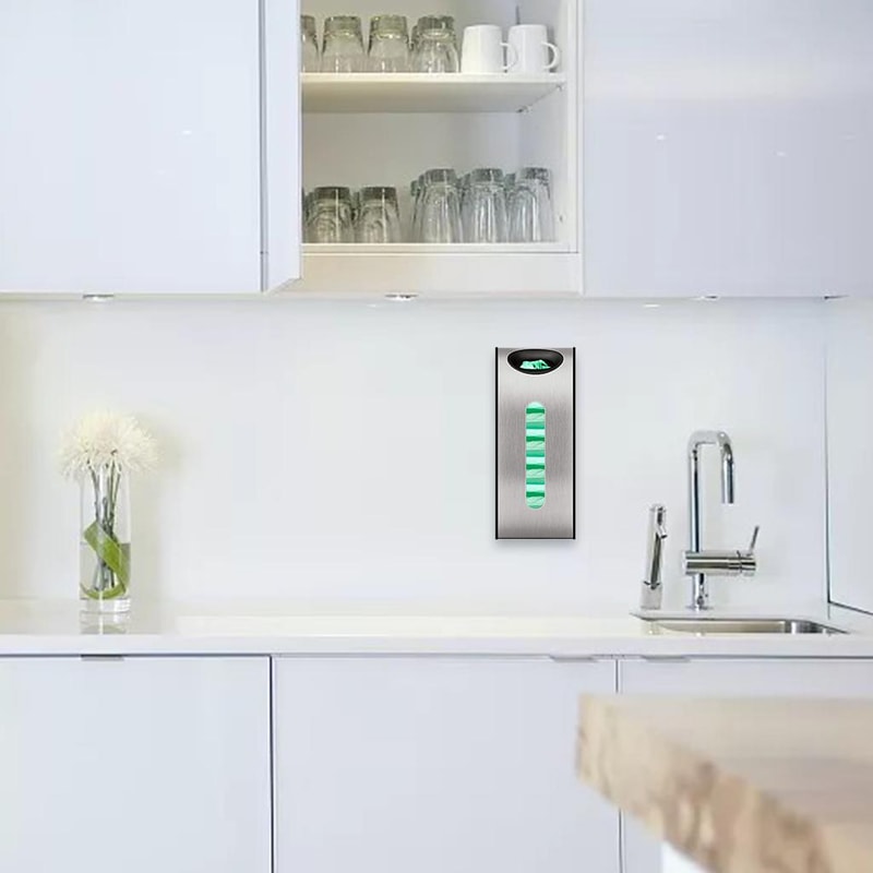 Stainless Steel Grocery Bag Dispenser for Kitchen Organization