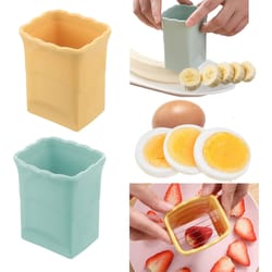 quick prep fruit slicer cup for eggs bananas and strawberries
