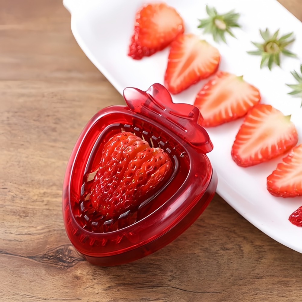 Strawberry Slicer Stainless Steel Fruit Cutter for Cakes and Desserts