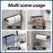 Stainless Steel Paper Towel Holder Wall Mount Self Adhesive Or Drill Install Kitchen Organizer 1