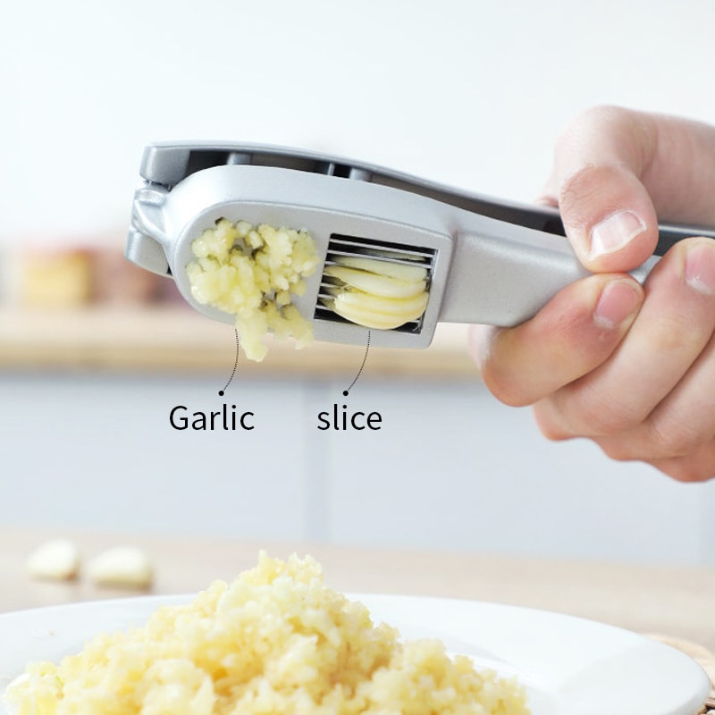 Garlic Press And Garlic Slicer Easy Clean Kitchen Tool 4