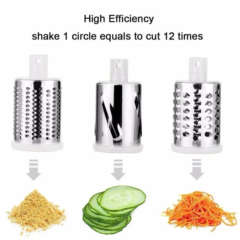 Manual Vegetable Slicer And Rotary Cheese Grater 2