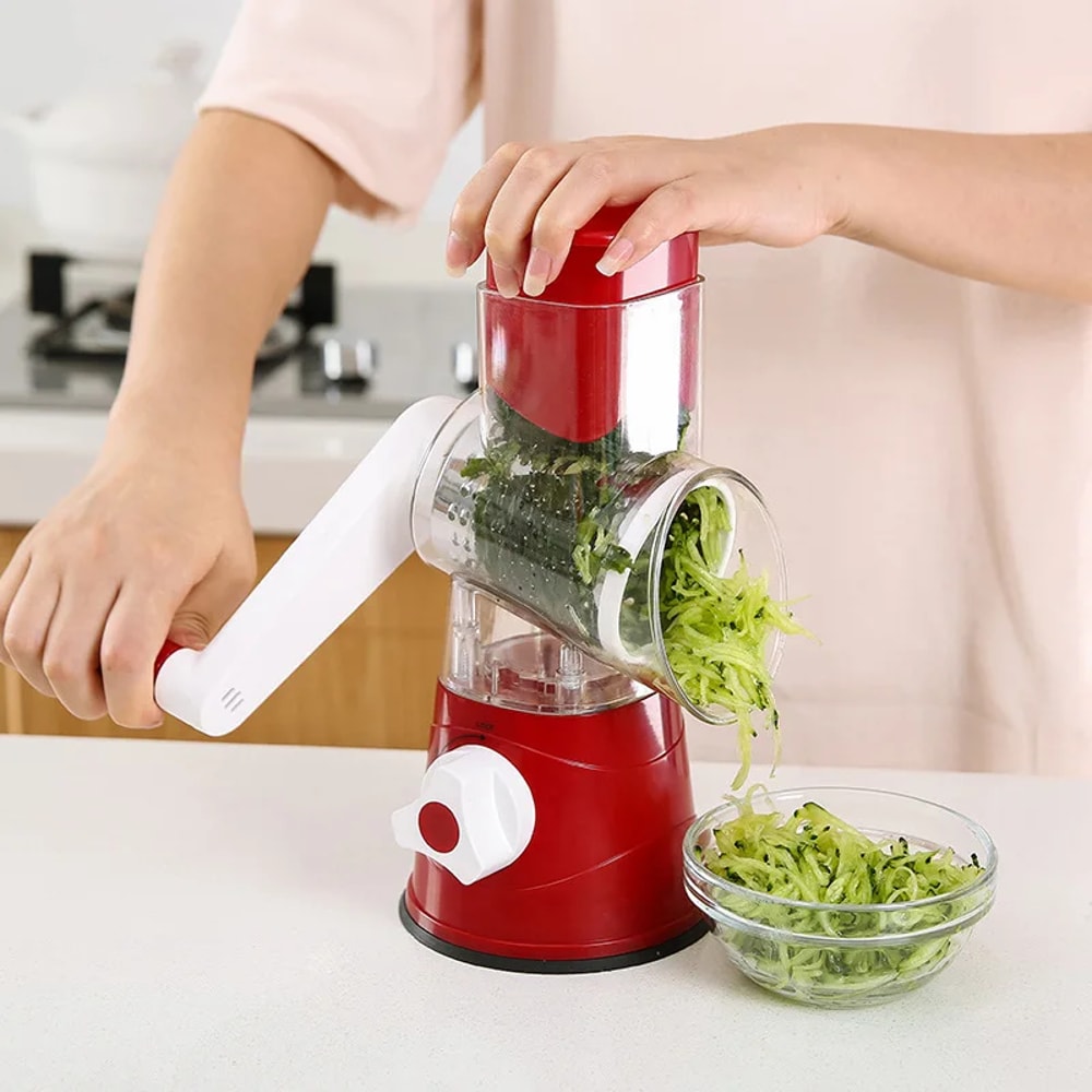 Manual Vegetable Slicer And Rotary Cheese Grater 7