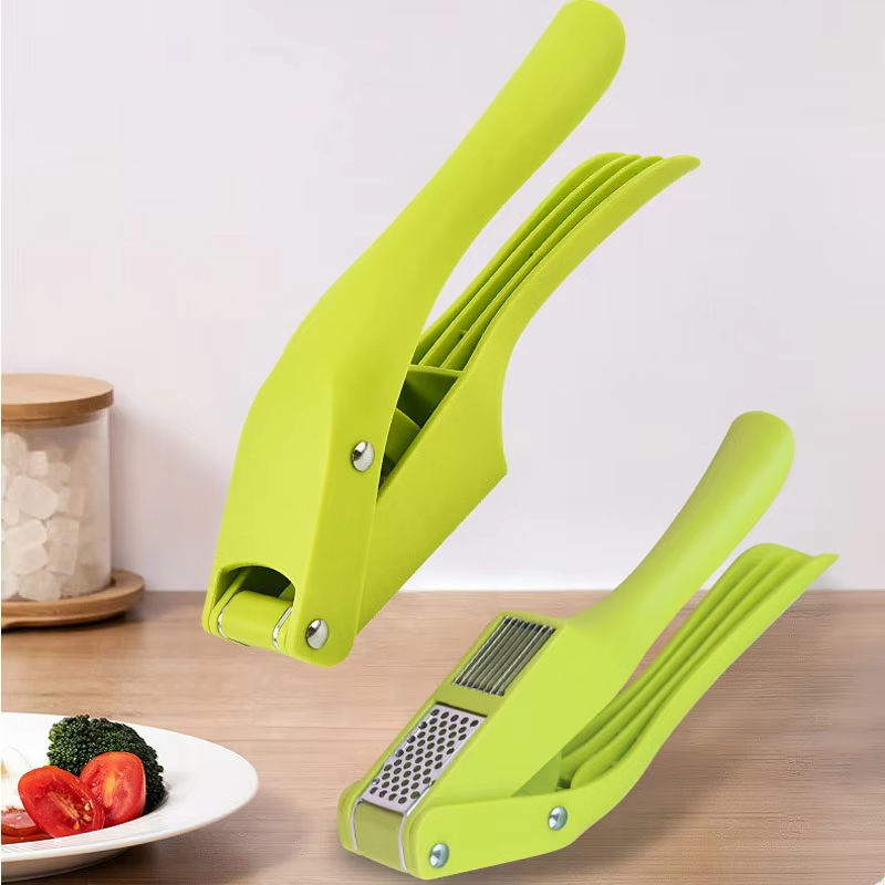 Garlic Press Slicer Manual Pull Chopper Kitchen Gadget 4