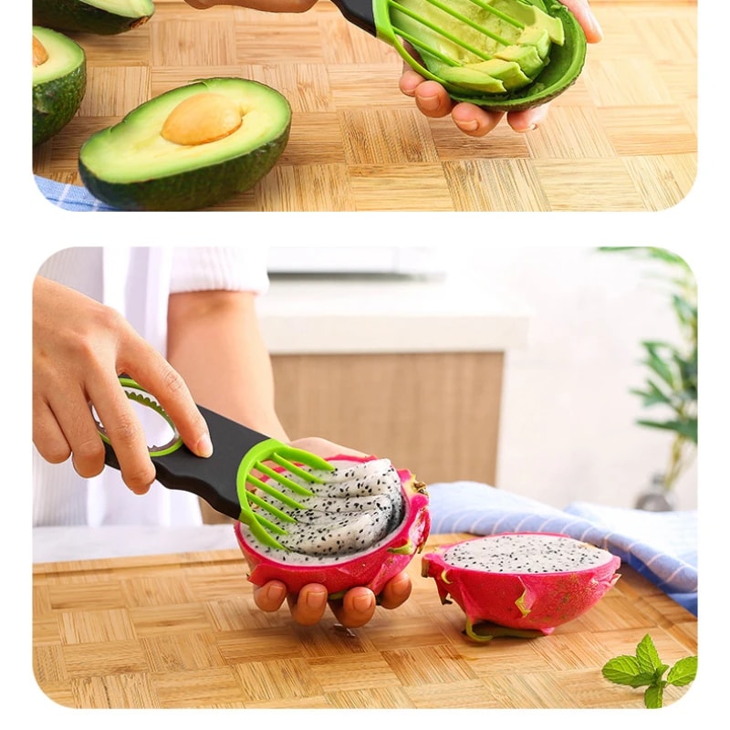 Avocado Slicer And Pitter Tool For Easy Peeling 5
