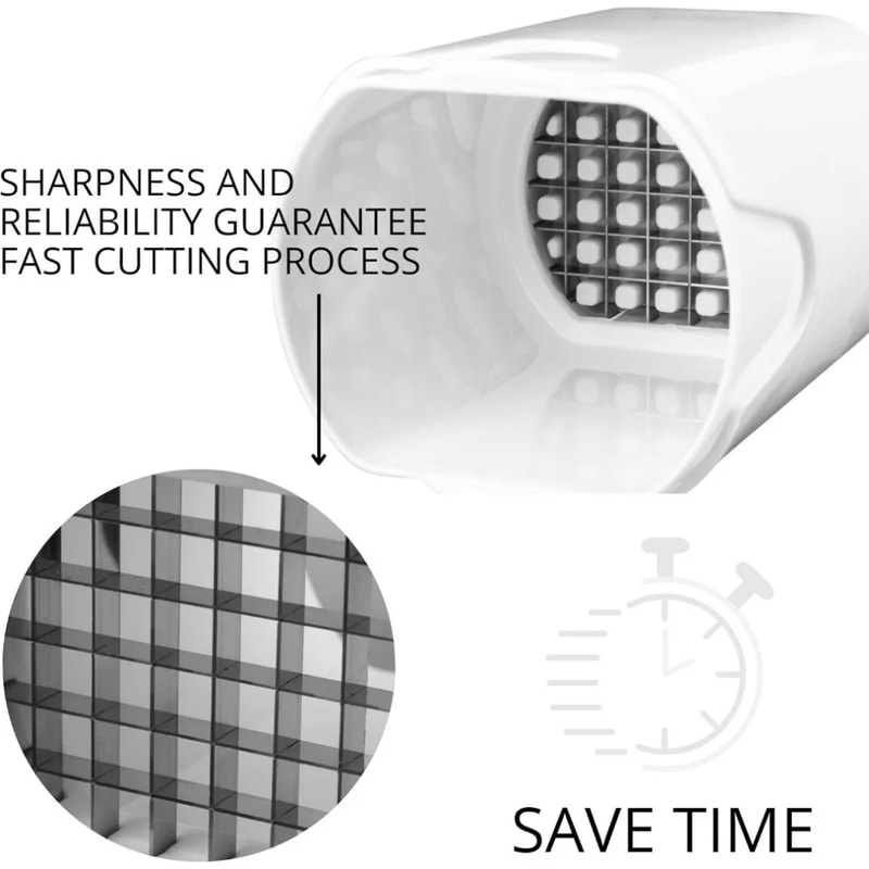 French Fry Cutter Tool Rapid Veggie Food Dicer For Easy Slicing 1