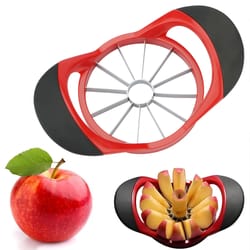 apple slicer & corer ultra sharp stainless steel cutter for fruit, mango, and apple divider