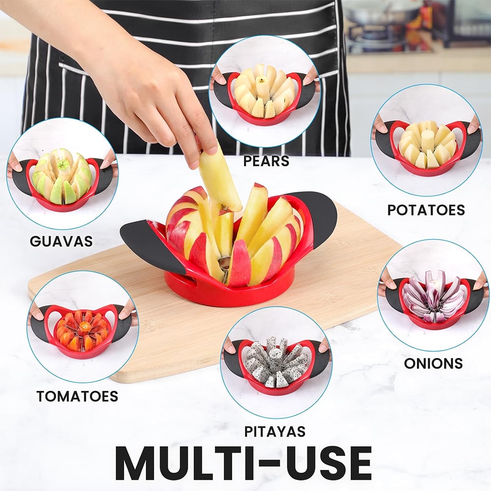 Apple Slicer & Corer Ultra Sharp Stainless Steel Cutter for Fruit, Mango, and Apple Divider
