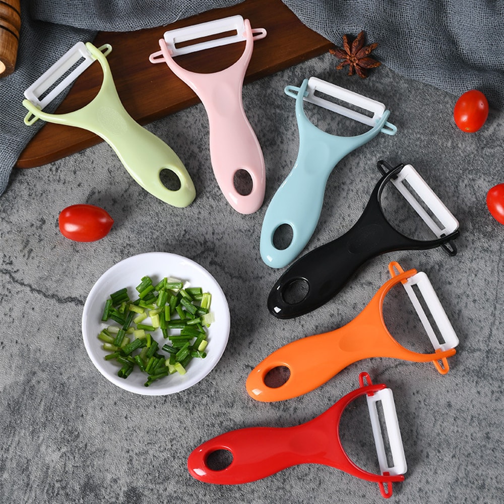 Ceramic Blade Vegetable Peeler Ergonomic Kitchen Tool For Potatoes Carrots Fruits 4