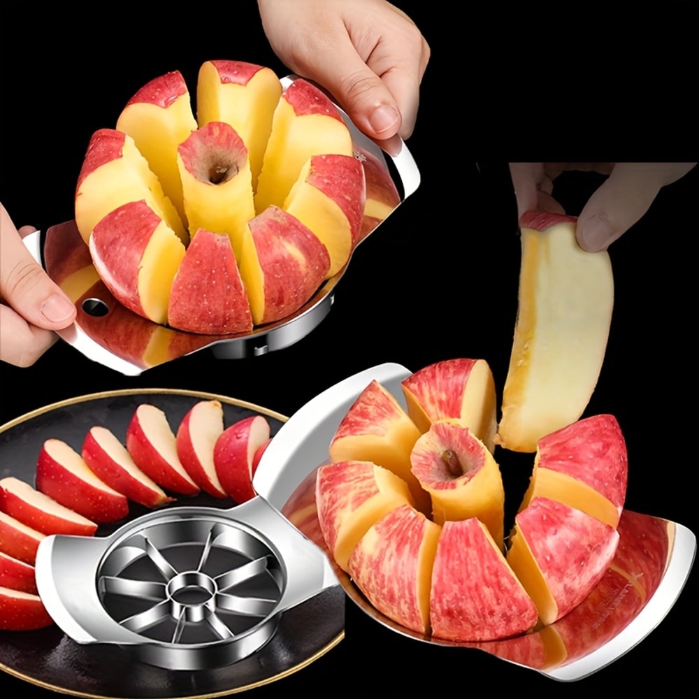 Stainless Steel Fruit Slicer And Peeler Set Easy Apple Cutter And Citrus Prep Tool 2