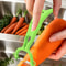 Stainless Steel Vegetable Peeler With Dual Blade Carrot Grater And Fruit Prep Tool 3