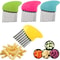 Multi Use Crinkle Cutter French Fry Cutter Vegetable Slicer For Perfect Wavy Chips 0