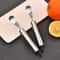 Stainless Steel Orange Peeler Tool with Ergonomic Handle Easy Citrus Peeling Cutter