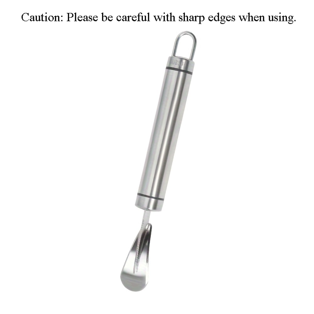Stainless Steel Orange Peeler Tool with Ergonomic Handle Easy Citrus Peeling Cutter