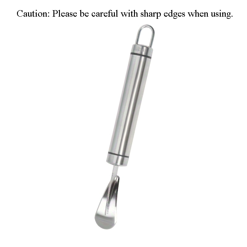 Stainless Steel Orange Peeler Tool with Ergonomic Handle Easy Citrus Peeling Cutter