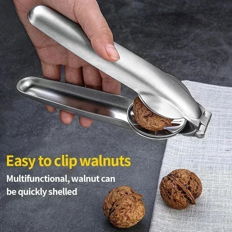 Stainless Steel Chestnut Walnut Cracker Pliers Multifunction Nut Opener Kitchen Tool 1