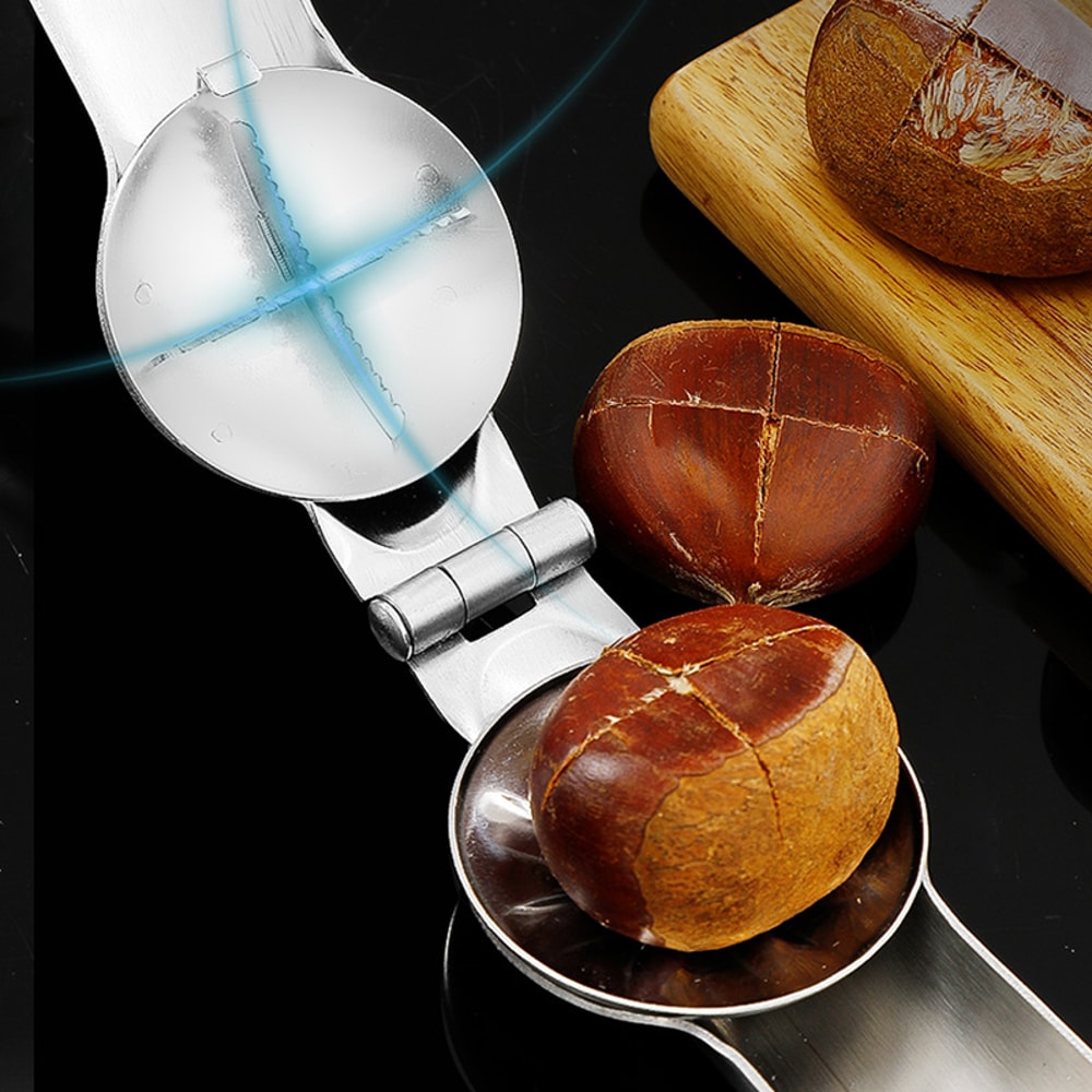 Stainless Steel Chestnut Walnut Cracker Pliers Multifunction Nut Opener Kitchen Tool 4