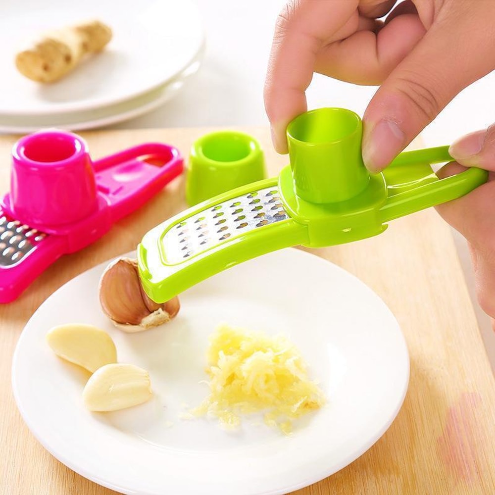 Mini Manual Garlic Press Grinder Ginger Mincer Kitchen Tool 1