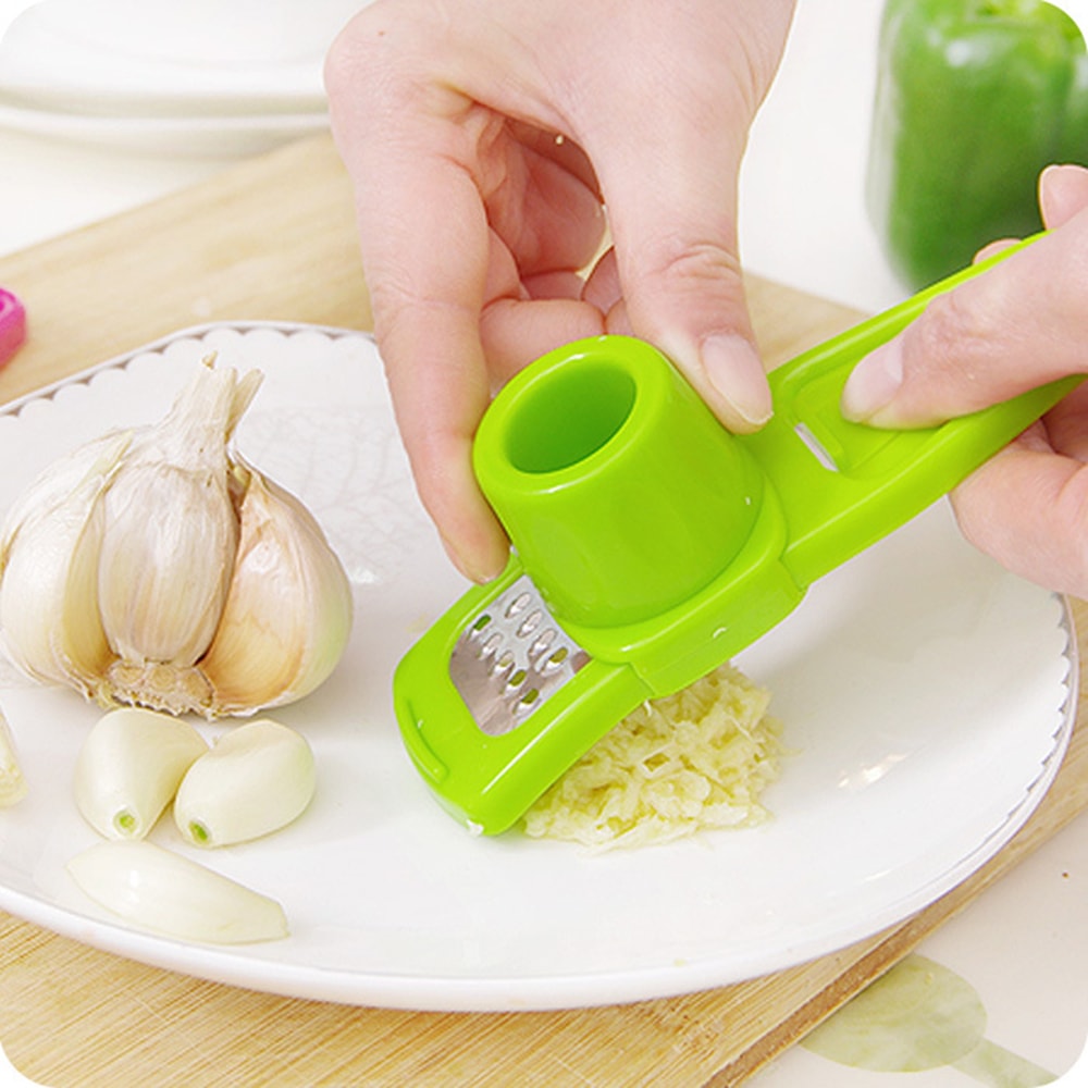 Mini Manual Garlic Press Grinder Ginger Mincer Kitchen Tool 2