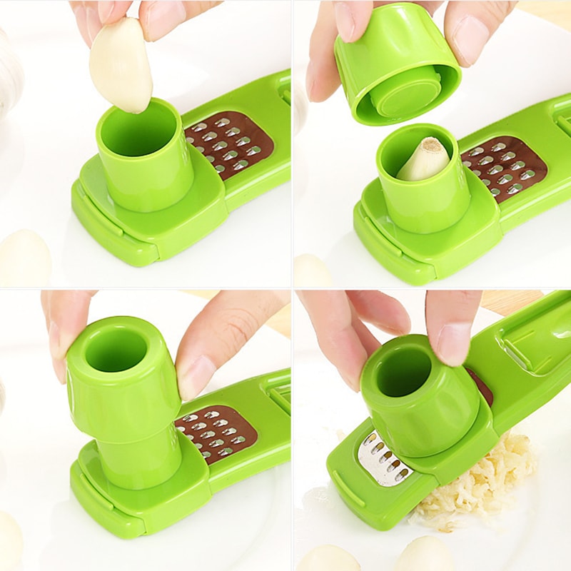 Mini Manual Garlic Press Grinder Ginger Mincer Kitchen Tool 3