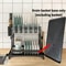 Heavy Duty Under Sink Storage Organizer with Drain Board Dish Drying Rack Clog Resistant Drain System