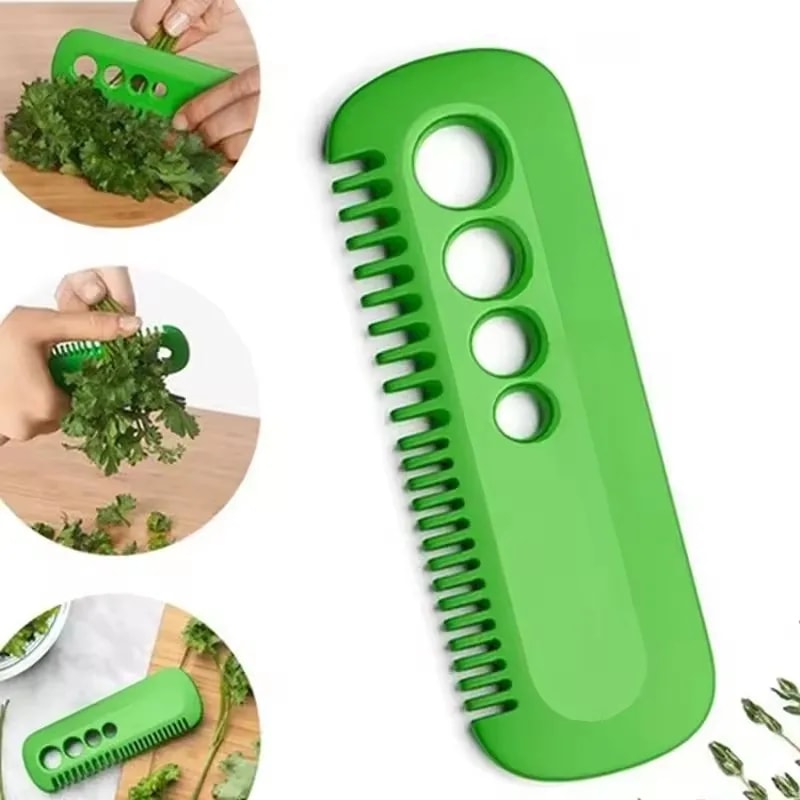 Multifunctional Herb Stripper Tool & Kale Leaf Remover Vegetable Peeler Kitchen Cutter