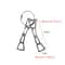 Portable Stainless Steel Steaming Rack Foldable Cross Stove Rack Kitchen Camping Steamer Stand 5